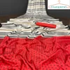 Heavy Devsena Soft Silk Saree | Multicolor | Red Blouse