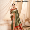 Luxurious Paithani Silk Saree - Exquisite Design Mehendi