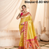 Luxurious Paithani Silk Saree - Exquisite Design Yellow
